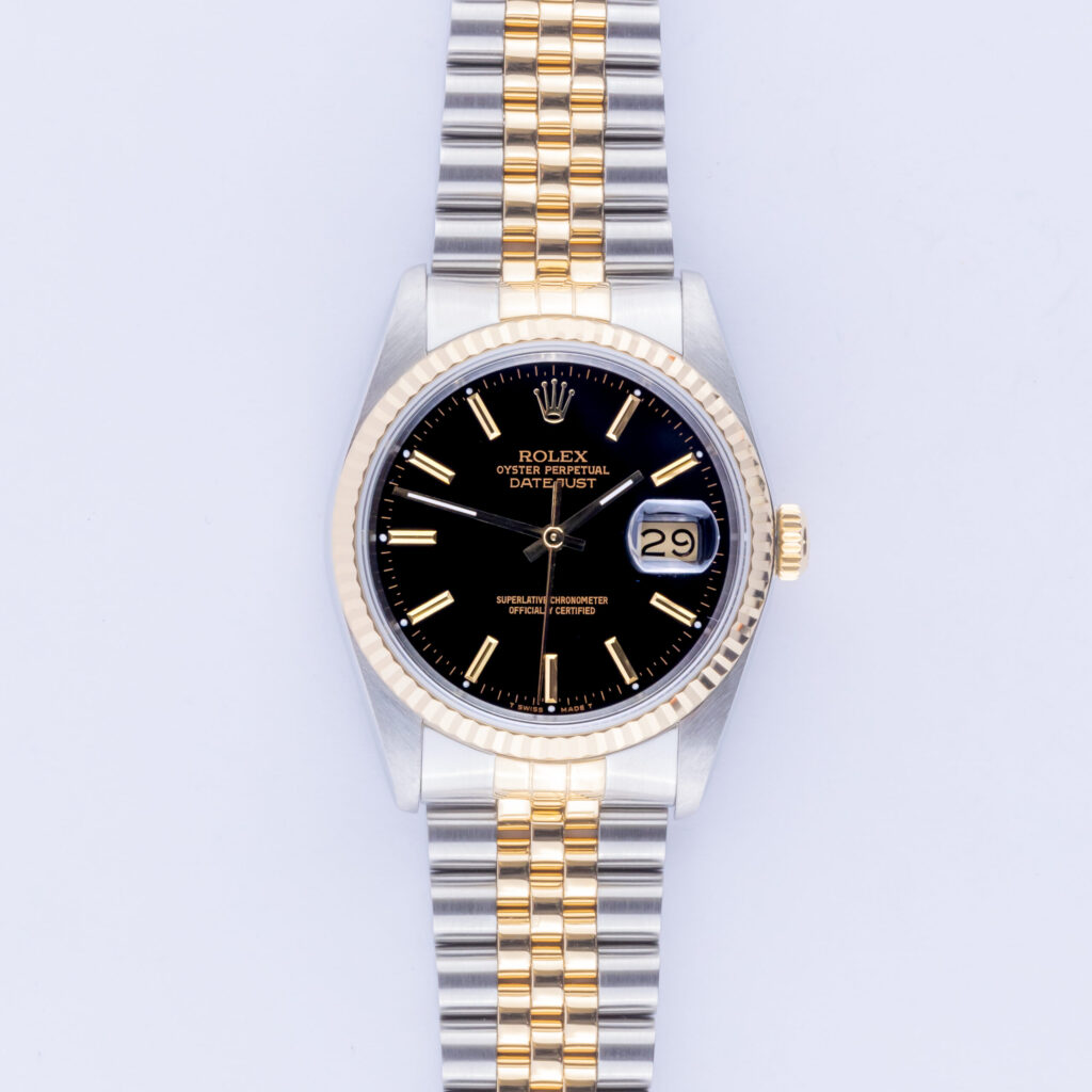 Rolex Oyster Perpetual Datejust Black 16233 1990 (Full Set) 10 rolex-datejust-16233-56