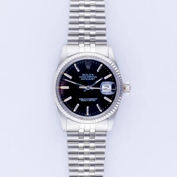 Rolex Oyster Perpetual Datejust Black 16014 1984 – Bild 3