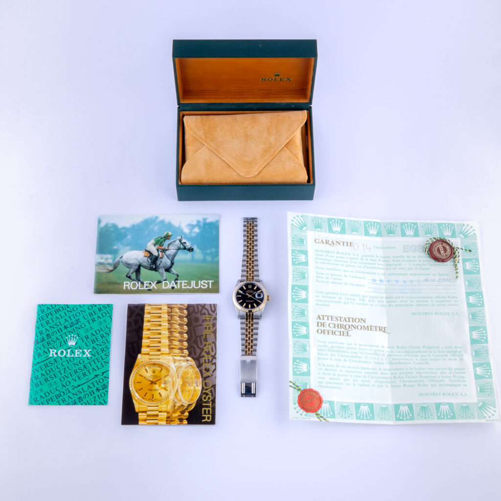 Rolex Oyster Perpetual Datejust Black 16233 1990 (Full Set) 15 rolex-datejust-16233-56