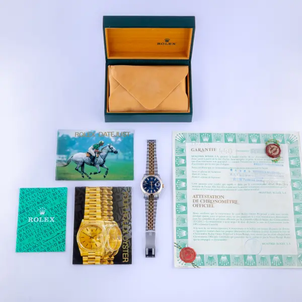 Rolex Oyster Perpetual Datejust Blue 16233 1988 (Vollständiger Satz) – Bild 8