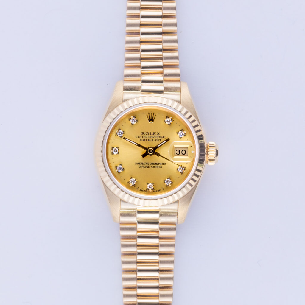 Rolex Lady-Datejust Champagne Diamond 69178 1993 (Full Set) 10 rolex-lady-datejust-69178-10