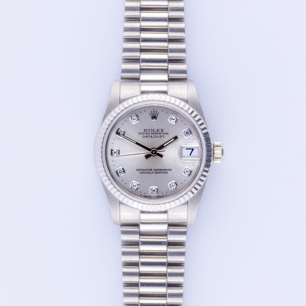 Rolex Datejust 31 Mid-Size Silver Diamond 68279 1991 (Full Set) 10 rolex-datejust-mid-size-68279