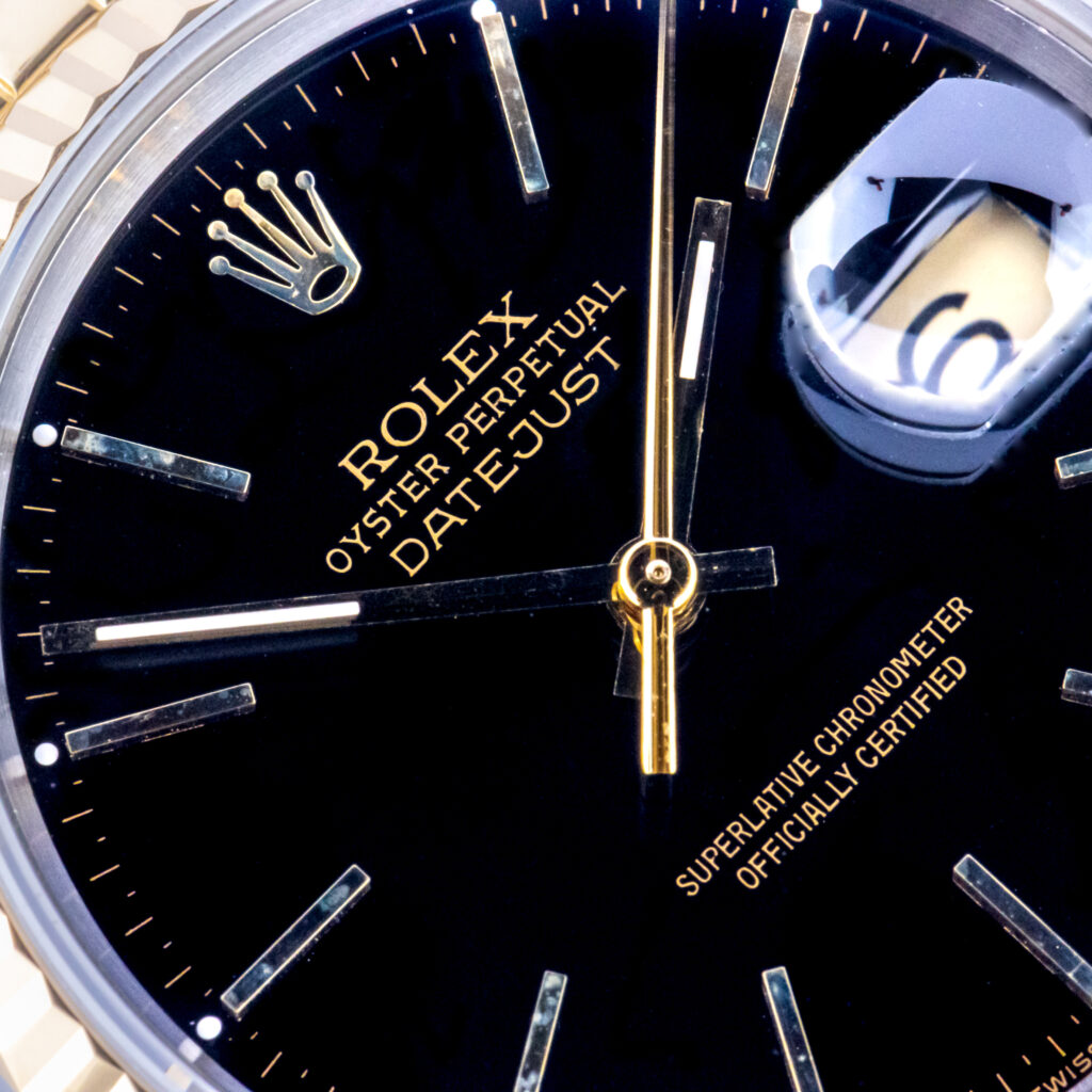 Rolex Oyster Perpetual Datejust Black 16233 1991 (Volledige Set) 9 Rolex Datejust 16233