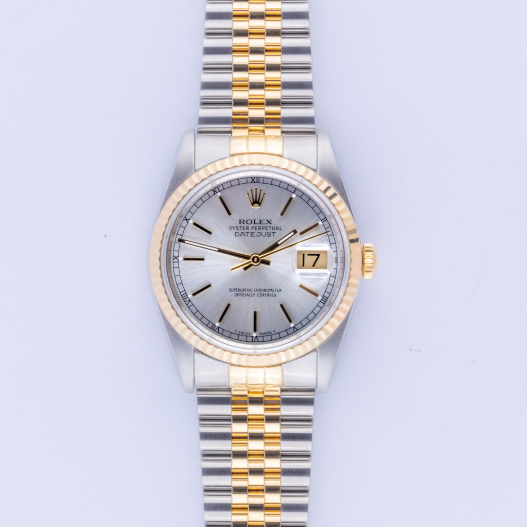 Rolex Oyster Perpetual Datejust Silver 16233 1991 (Vollständiger Satz) 10 rolex-datejust-16233-72