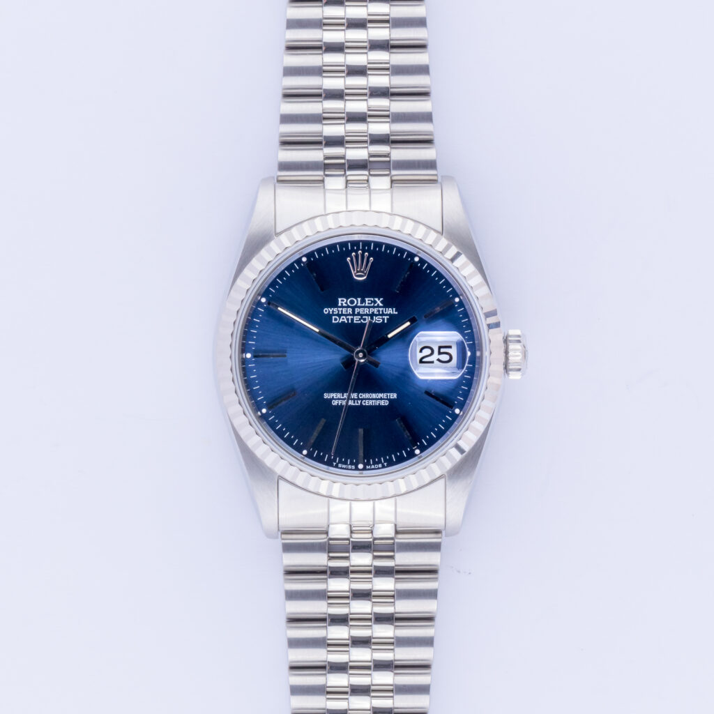 Rolex Oyster Perpetual Datejust Blue 16234 1993 (Vollständiger Satz) 10 Rolex Datejust 16234