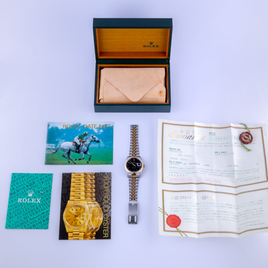 Rolex Oyster Perpetual Datejust Black 16233 1995 (Vollständiger Satz) 15 rolex-datejust-16233-74