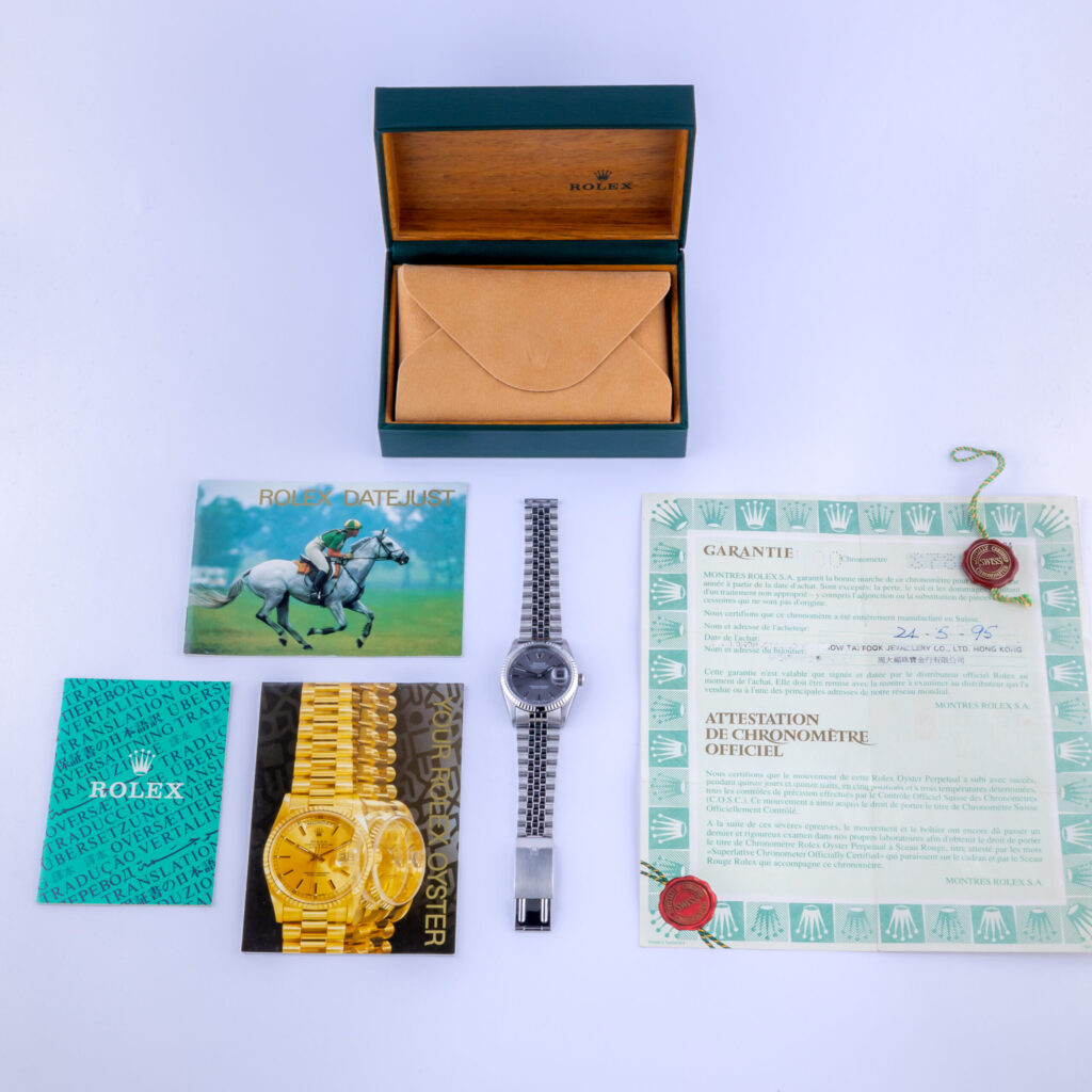 Rolex Oyster Perpetual Datejust Grey 16234 1994 (Volledige Set) 15 rolex-datejust-16234-64