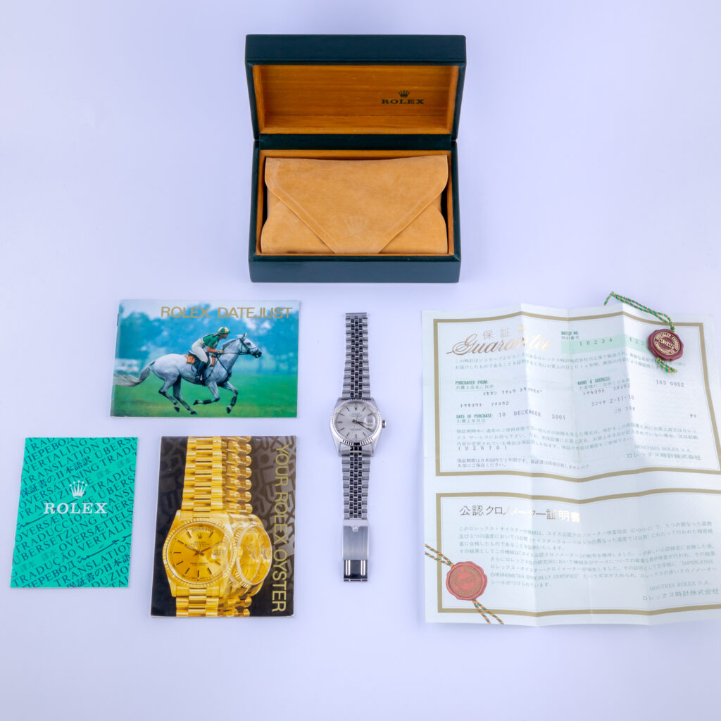 Rolex Oyster Perpetual Datejust Silver 16234 2001 (Vollständiger Satz) 15 Rolex Datejust 16234