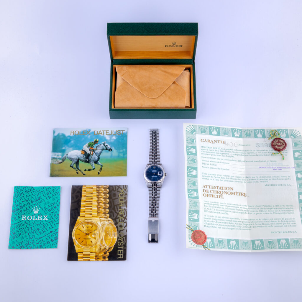 Rolex Oyster Perpetual Datejust Blue 16234 1993 (Vollständiger Satz) 15 Rolex Datejust 16234