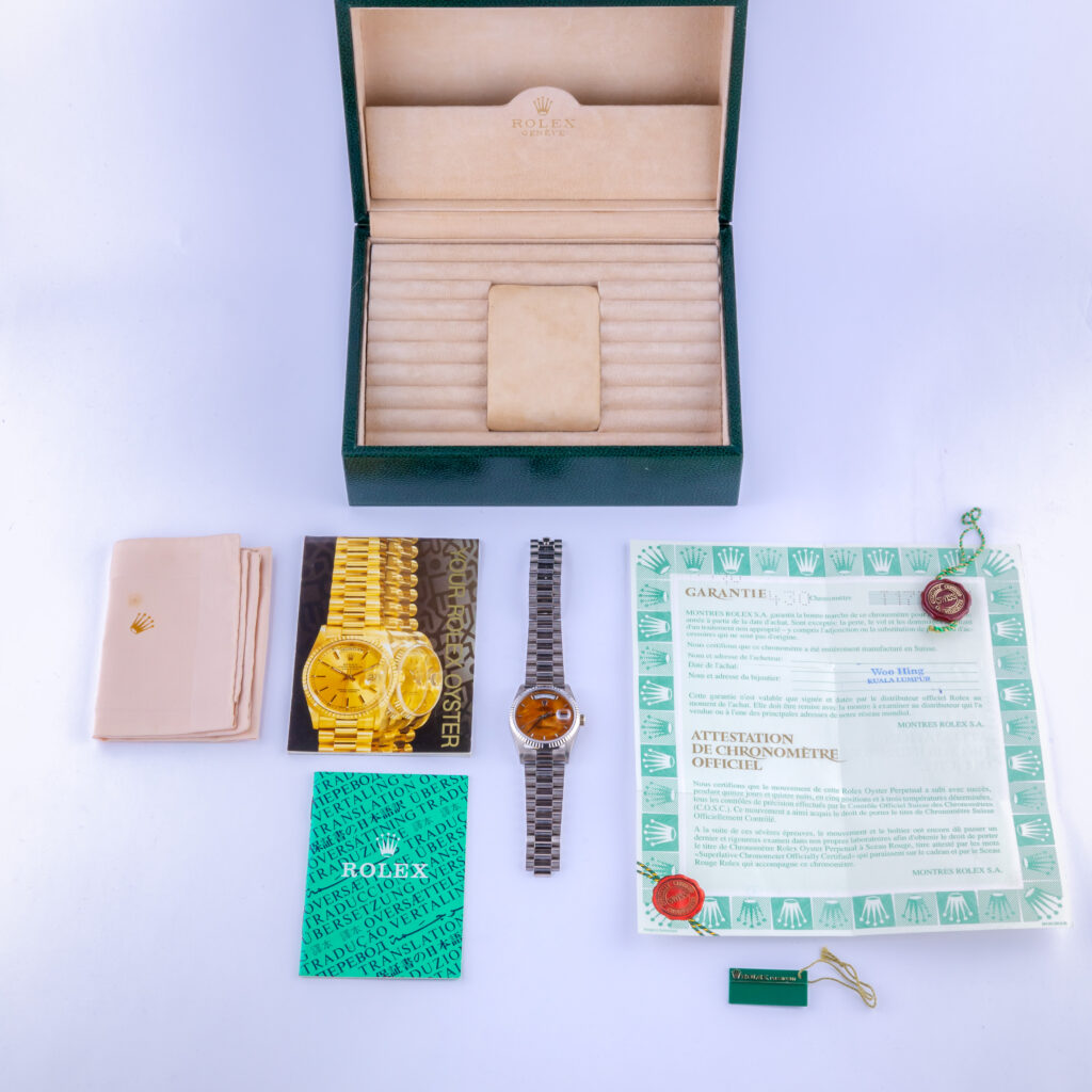 Rolex Day-Date Wooden Dial 18239 1996 (Vollständiger Satz) 15 rolex-day-date-18239-4