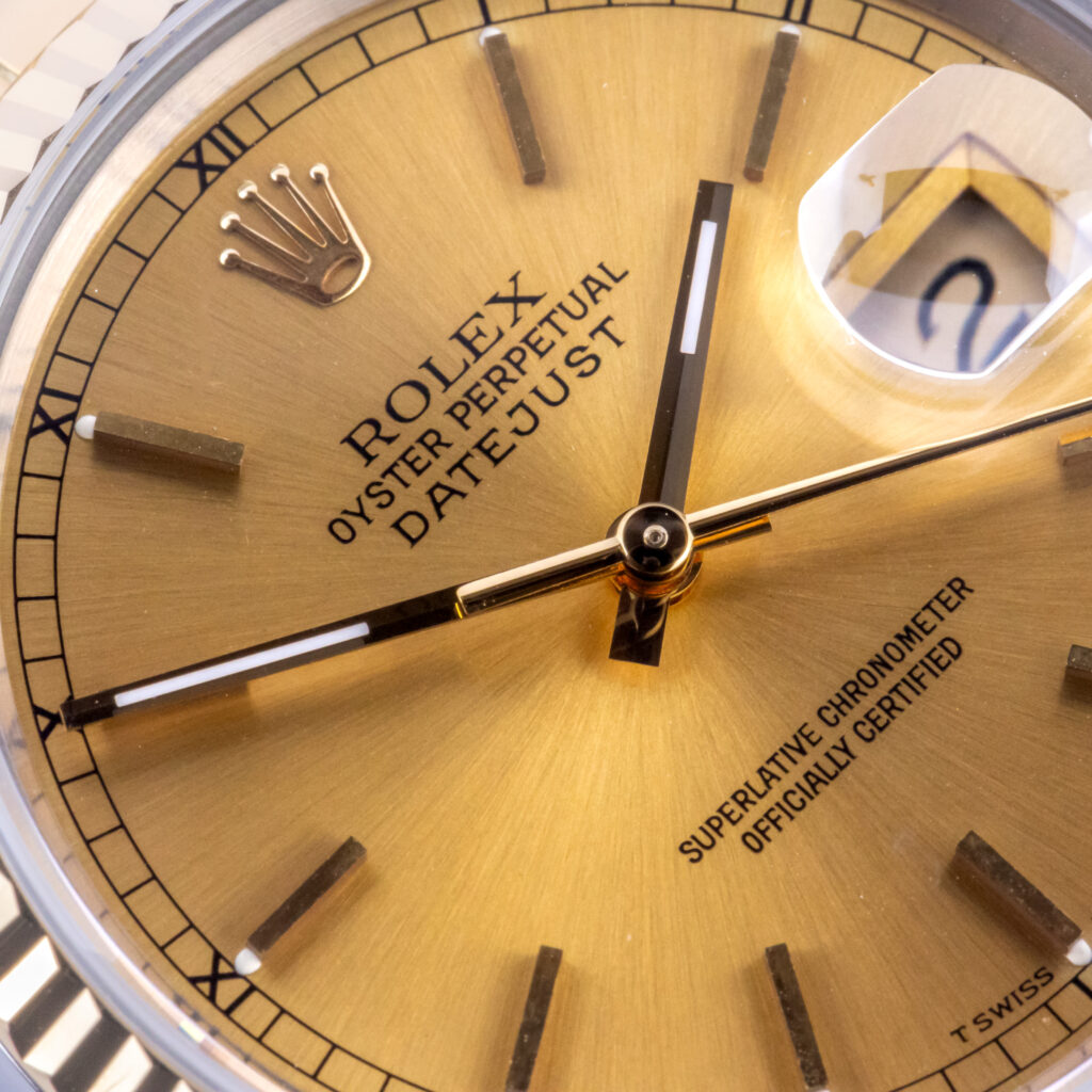 Rolex Oyster Perpetual Datejust Champagne 16233 1991 (Volledige Set) 9 rolex-datejust-16233-83