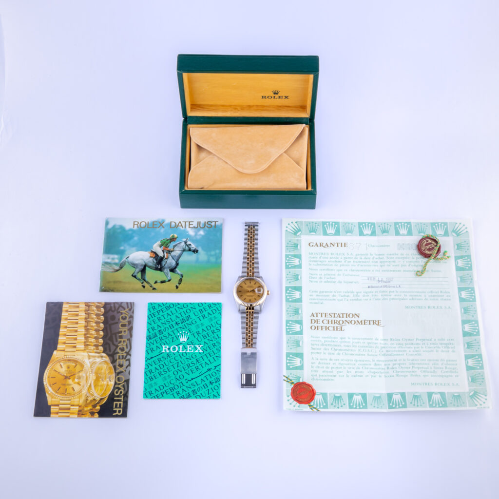 Rolex Oyster Perpetual Datejust Champagne 16233 1991 (Volledige Set) 15 rolex-datejust-16233-83