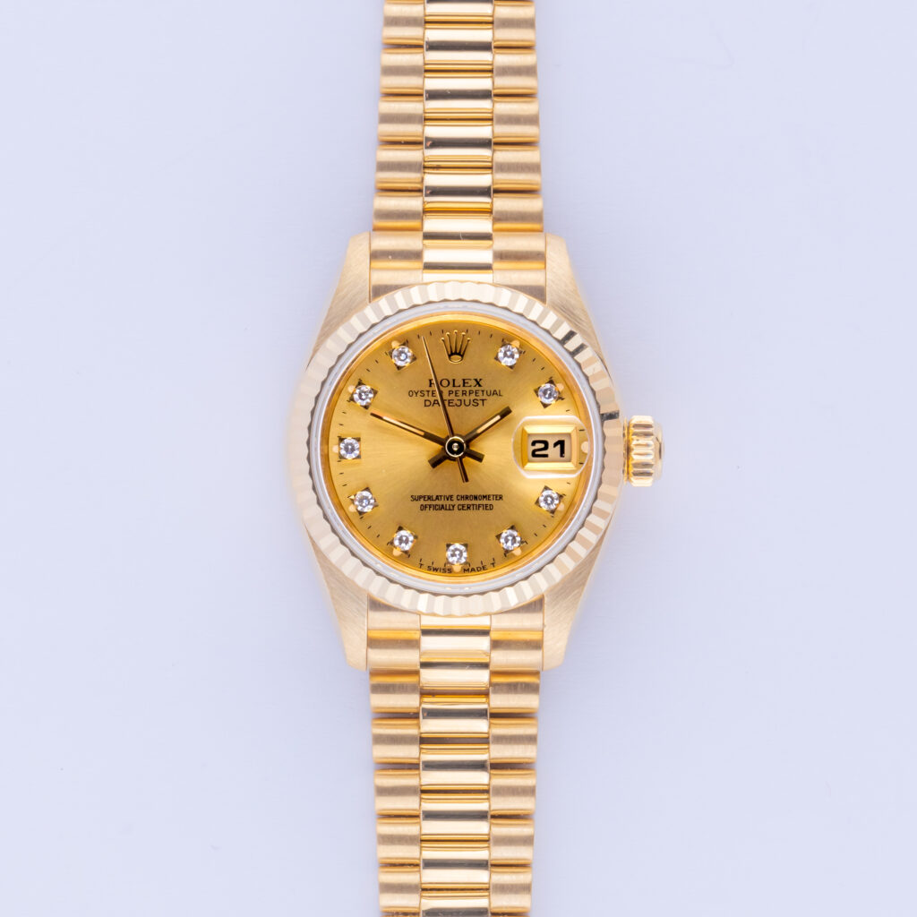Rolex Lady-Datejust Champagne Diamond 69178 1989 (Vollständiger Satz) 10 rolex-lady-datejust-69178-16