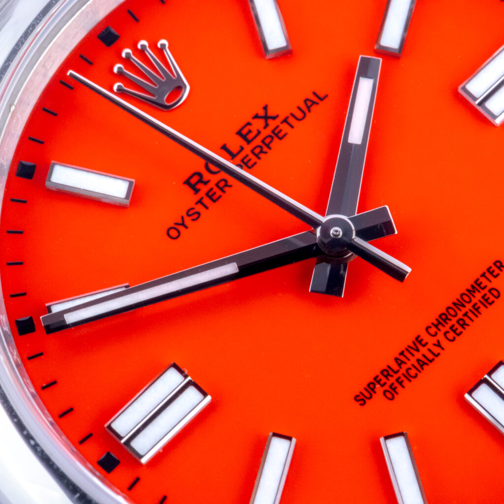 Rolex Oyster Perpetual Coral Red 124300 2021 (Vollständiger Satz) 9 rolex-oyster-perpetual-124300-5