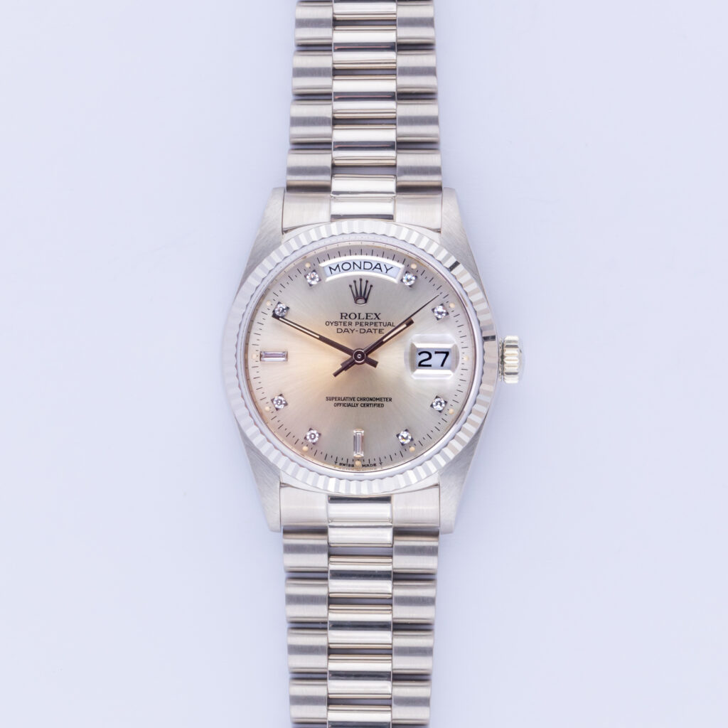 Rolex Day-Date Silver Diamond 18039 1987 9 rolex-day-date-18039