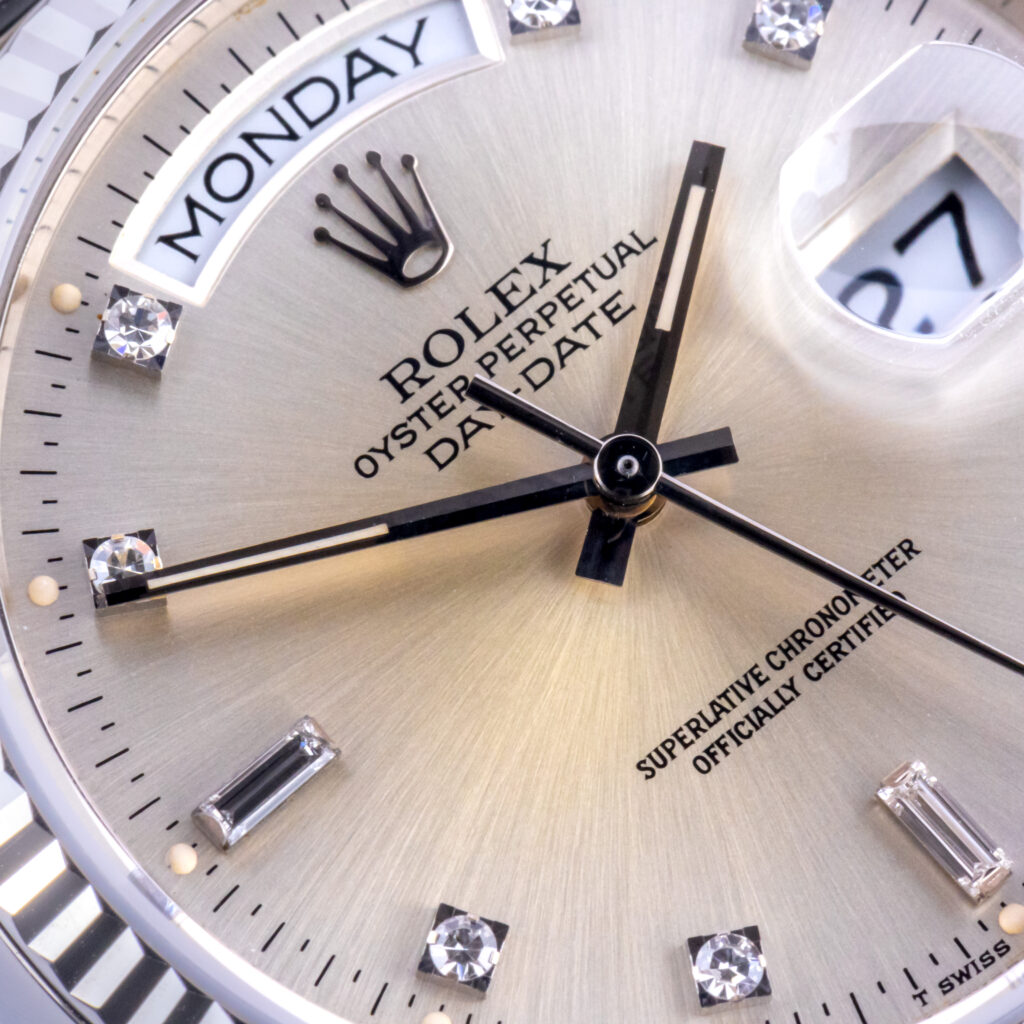 Rolex Day-Date Silver Diamond 18039 1987 8 rolex-day-date-18039