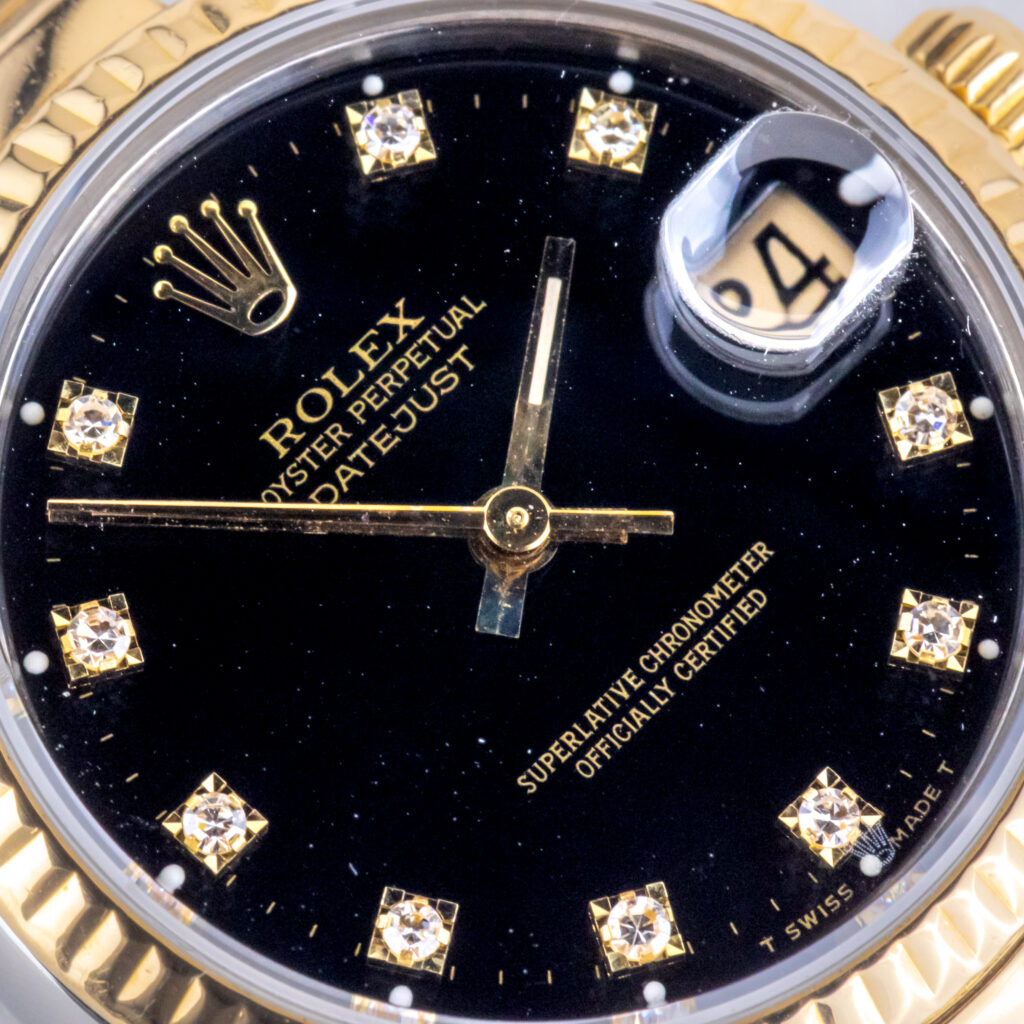 Rolex Oyster Perpetual Datejust Mid-Size Black Diamond 68273 1984 9 rolex-datejust-68273-12