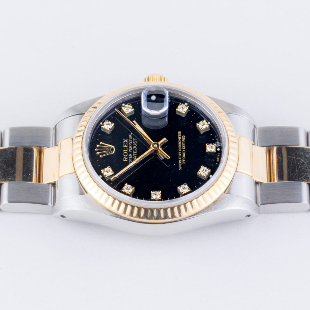 Rolex Oyster Perpetual Datejust Mid-Size Black Diamond 68273 1984 13 rolex-datejust-68273-12