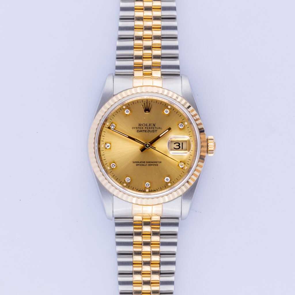 Rolex Oyster Perpetual Datejust Champagner 16233 1991 (Vollständiger Satz) 10 rolex-datejust-16233-81