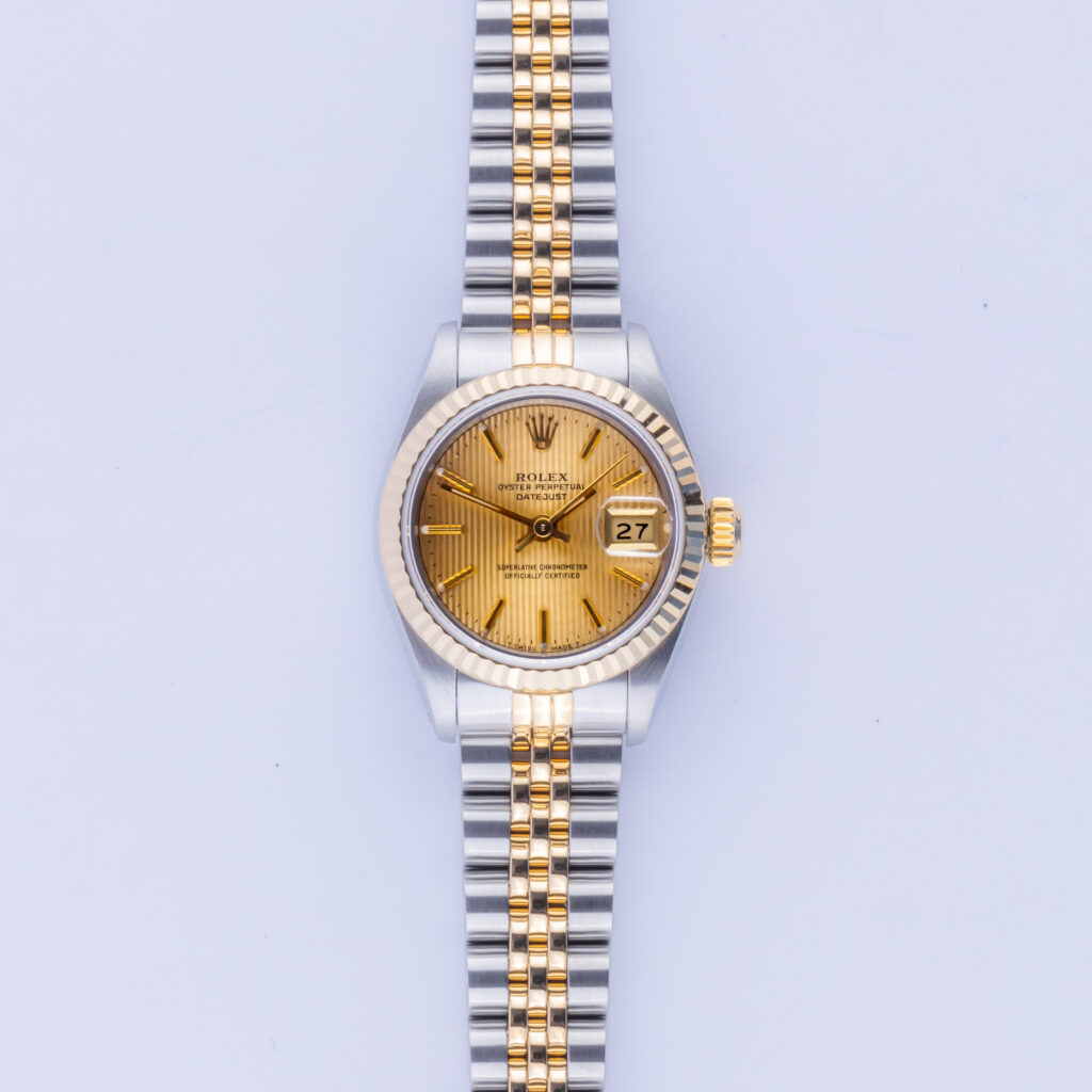 Rolex Lady-Datejust Champagne Tapestry 69173 1988 (Full Set) 10 rolex-lady-datejust-69173-56