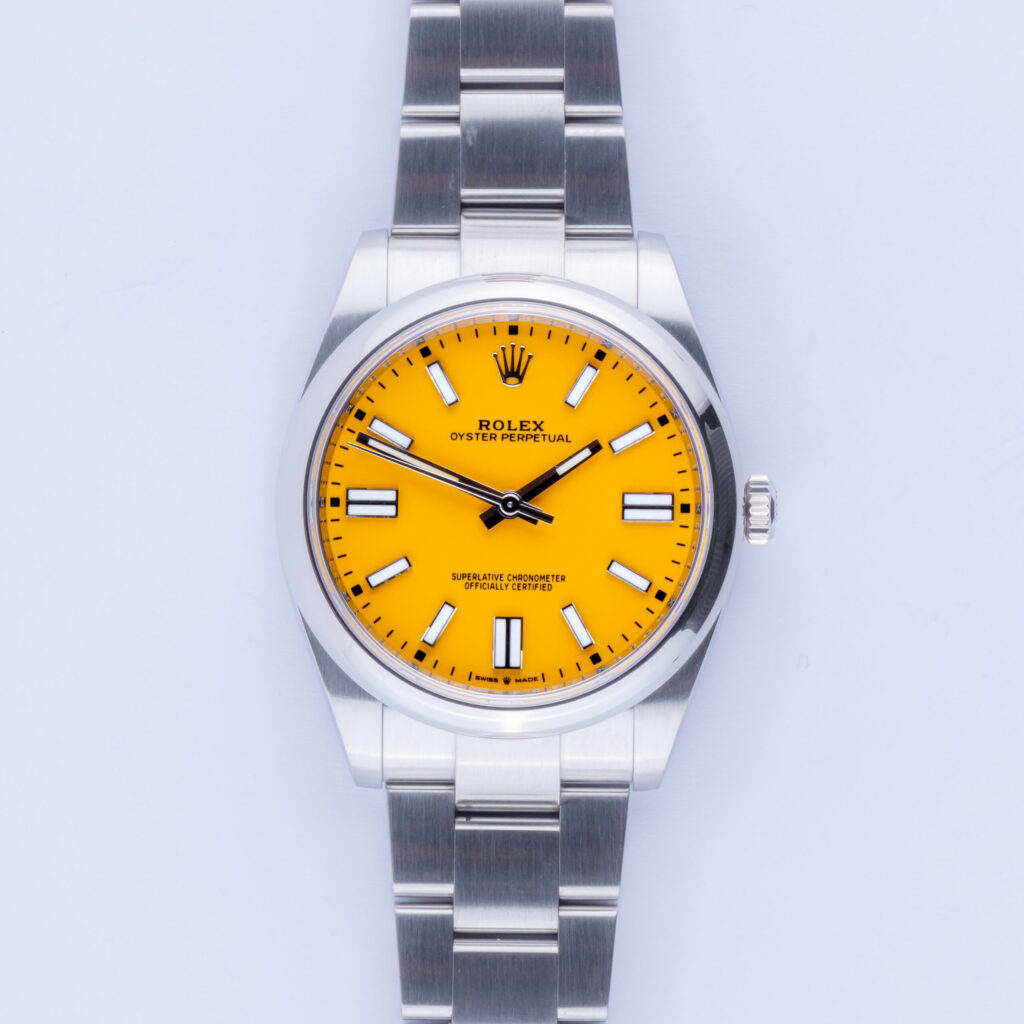 Rolex Oyster Perpetual Yellow 124300 2020 (Volledige Set) 10 rolex-oyster-perpetual-124300-3