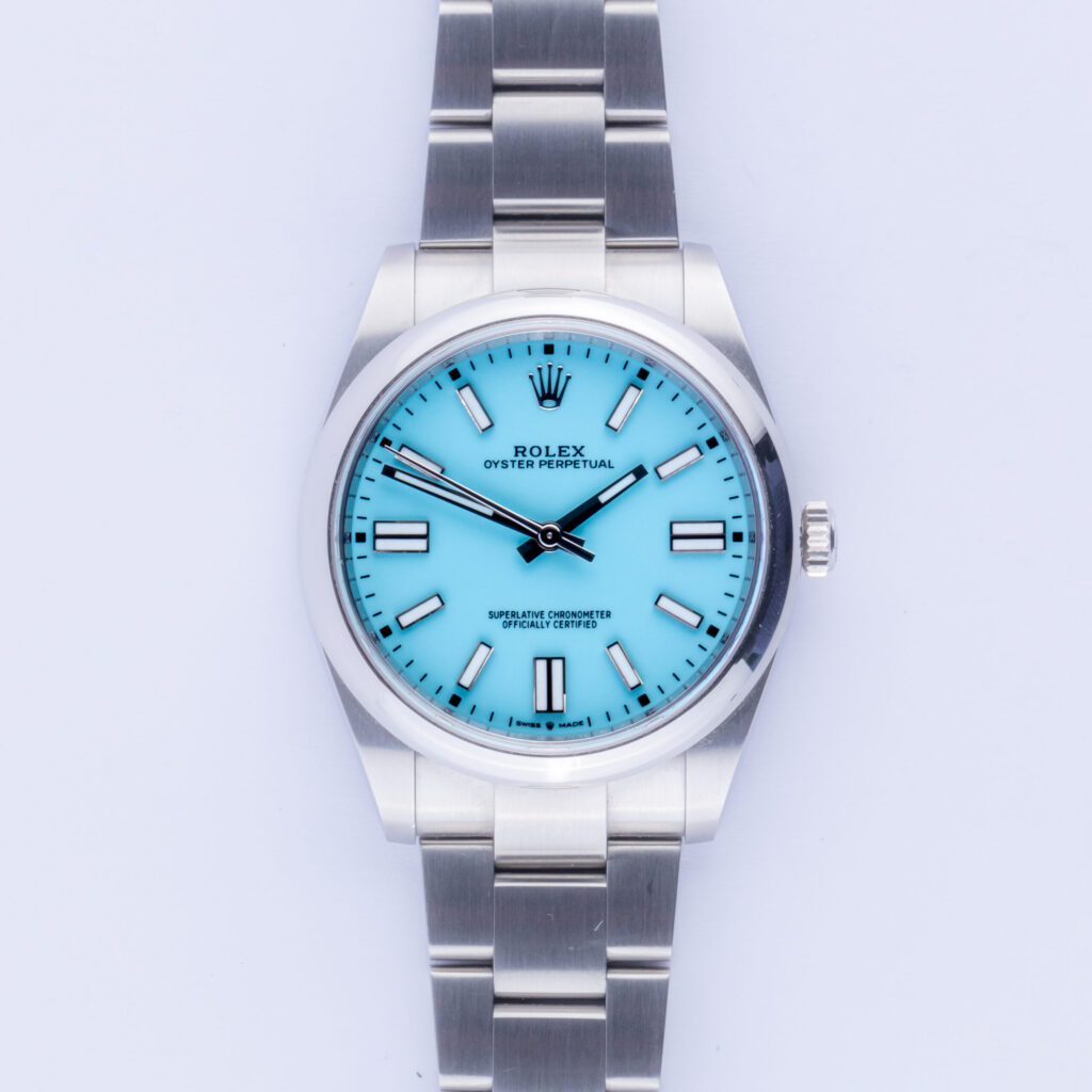 Rolex Oyster Perpetual Tiffany 41 124300 2020 (Full Set) 10 Rolex Oyster Perpetual Tiffany 124300