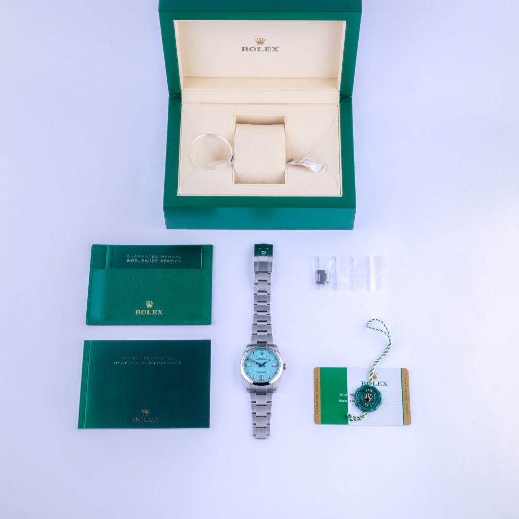 Rolex Oyster Perpetual Tiffany 41 124300 2020 (Full Set) 15 Rolex Oyster Perpetual Tiffany 124300