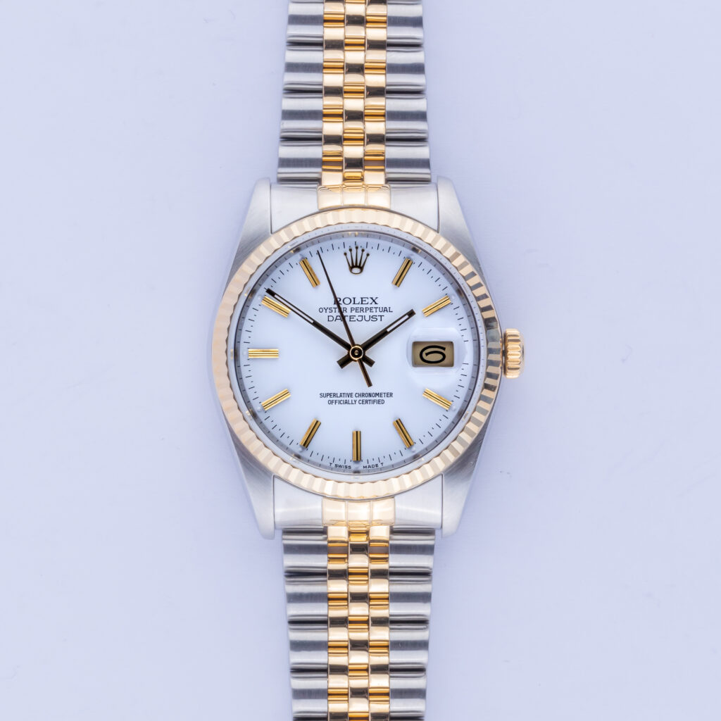 Rolex Oyster Perpetual Datejust White 16233 1991 (Vollständiger Satz) 10 Rolex Datejust 16233