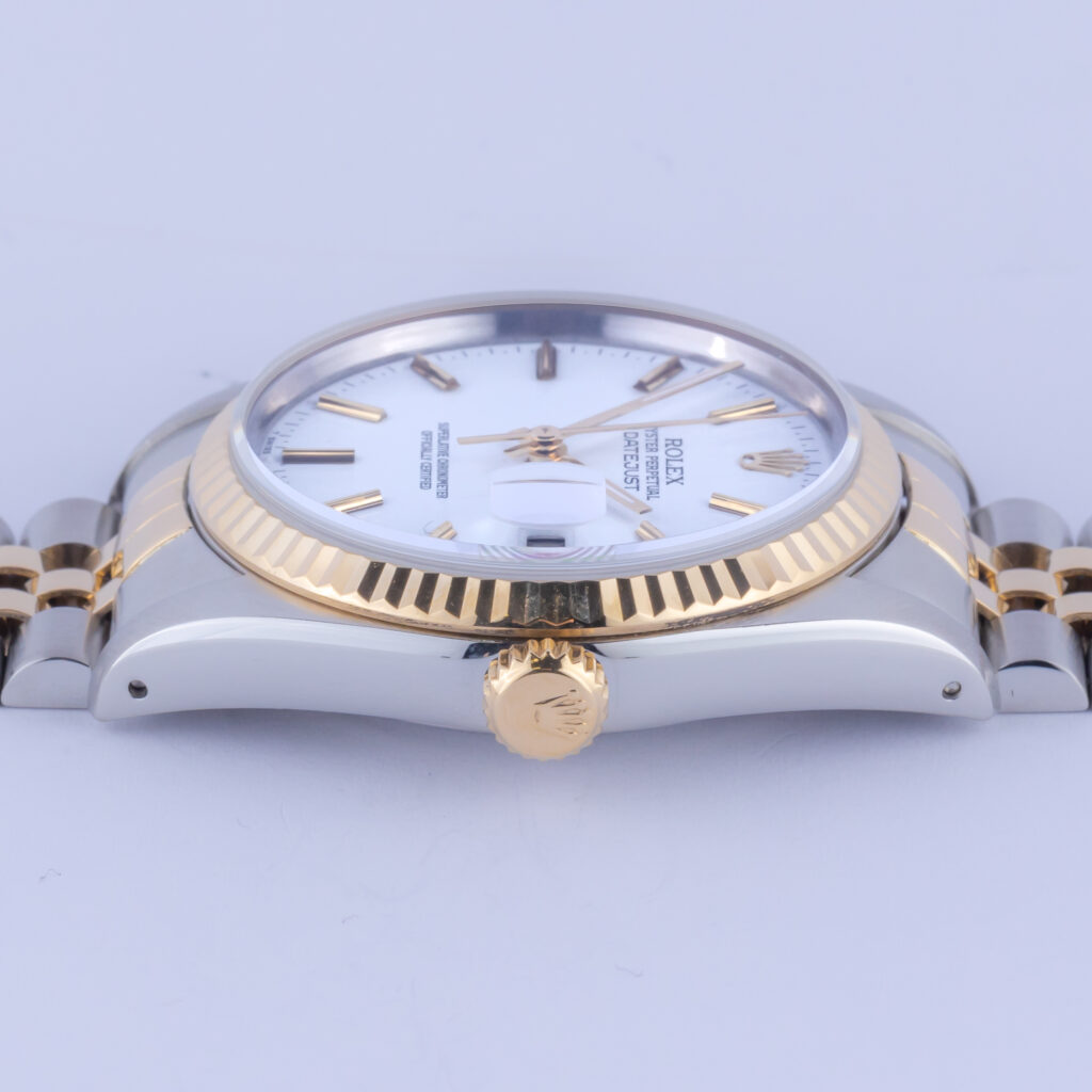 Rolex Oyster Perpetual Datejust White 16233 1991 (Volledige Set) 12 Rolex Datejust 16233
