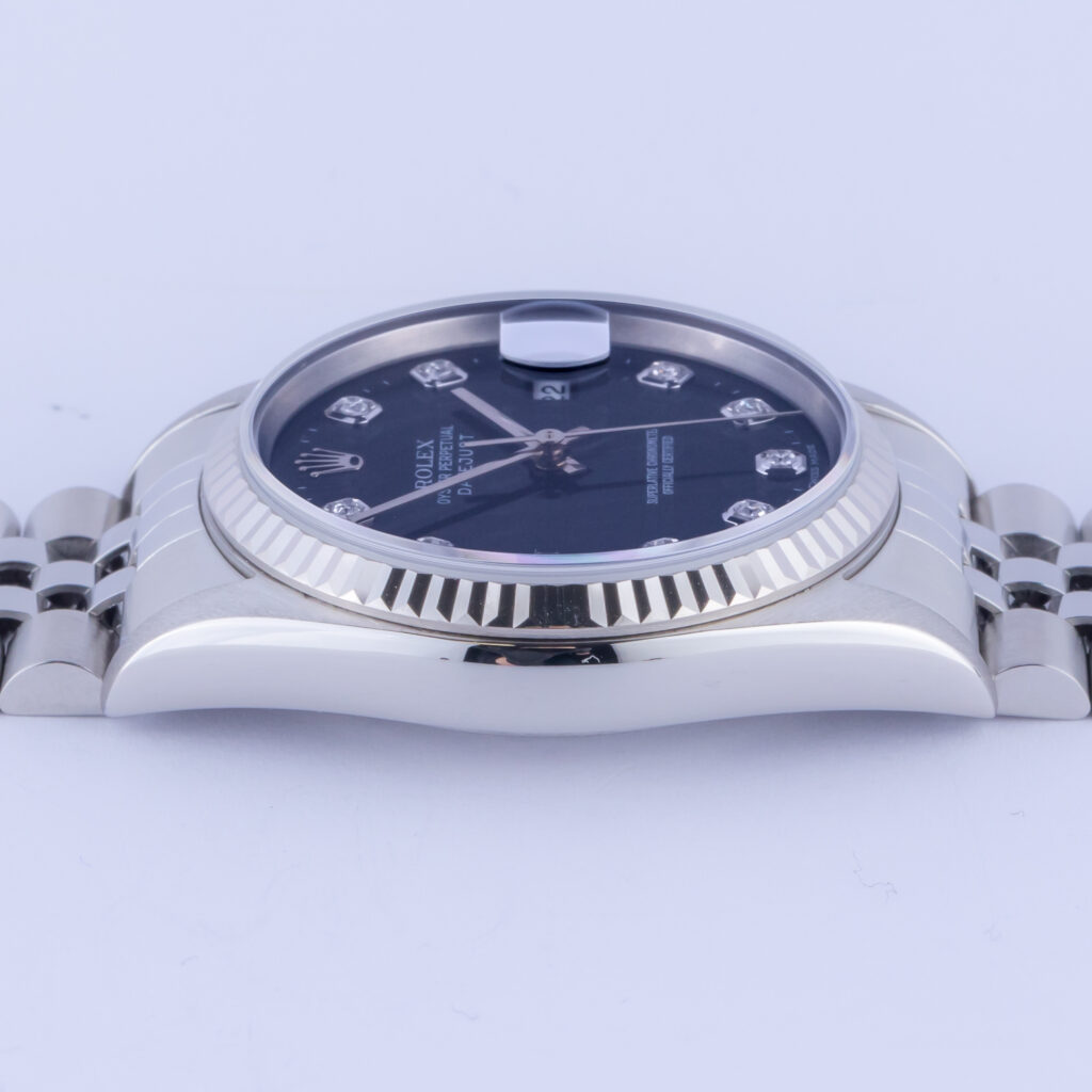 Rolex Datejust Black Diamond 16234 2000 (Volledige Set) 12 Rolex Datejust 16234