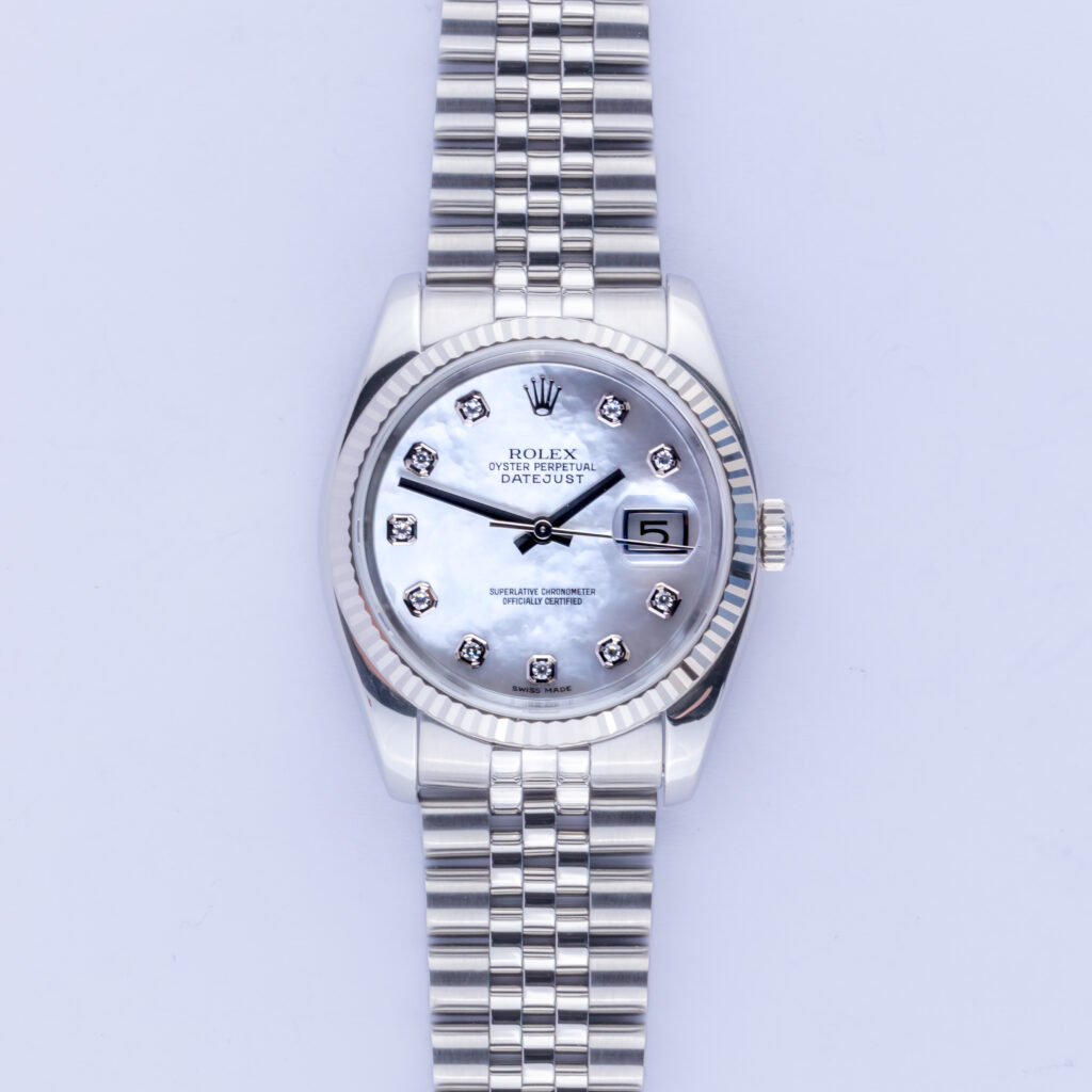 Rolex Oyster Perpetual Datejust MOP Diamond 116234 2006 (Vollständiger Satz) 10 Rolex Datejust 116234 MOP