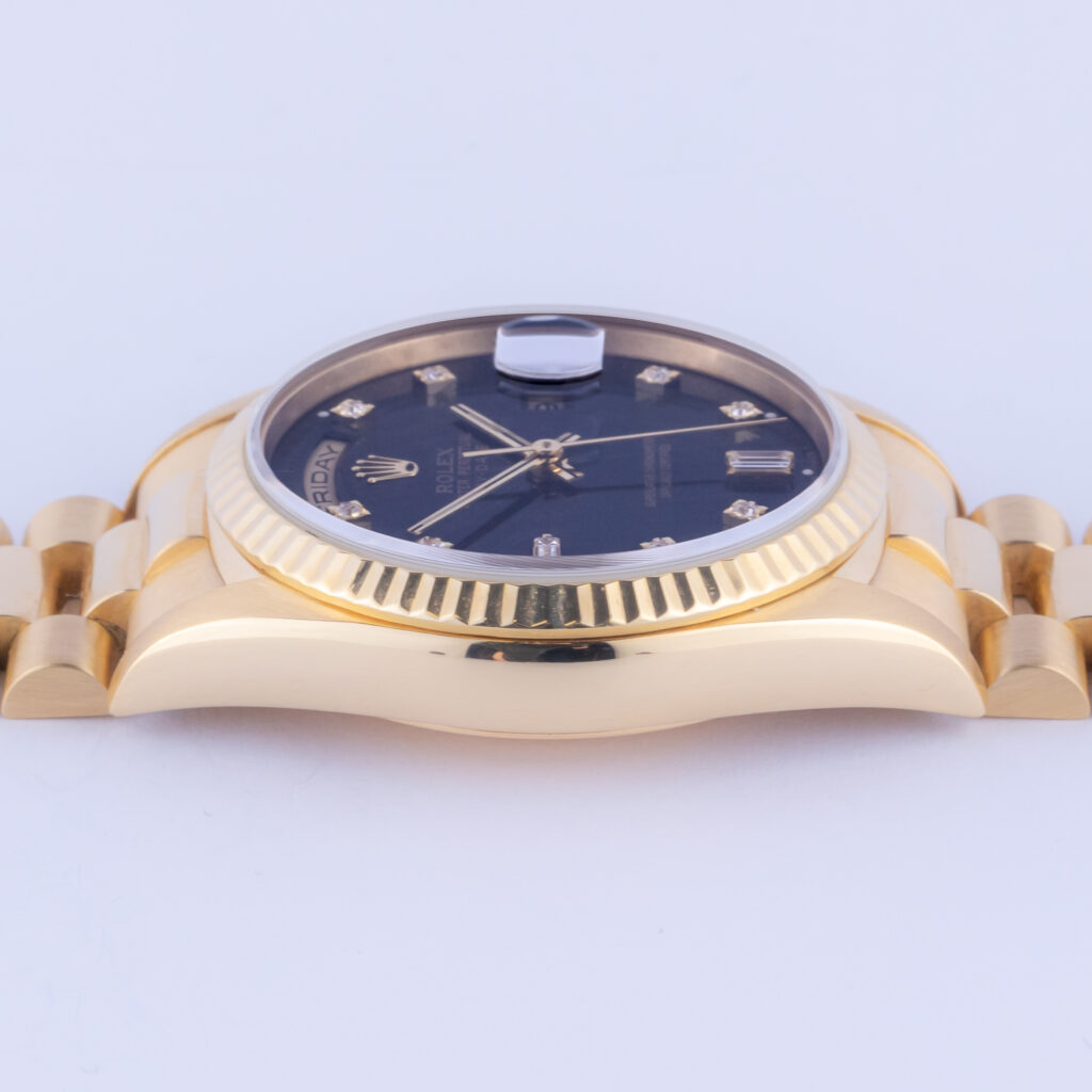 Rolex Day-Date Black Diamond 18238 1995 (Full Set) 12 Rolex Day-Date 18238