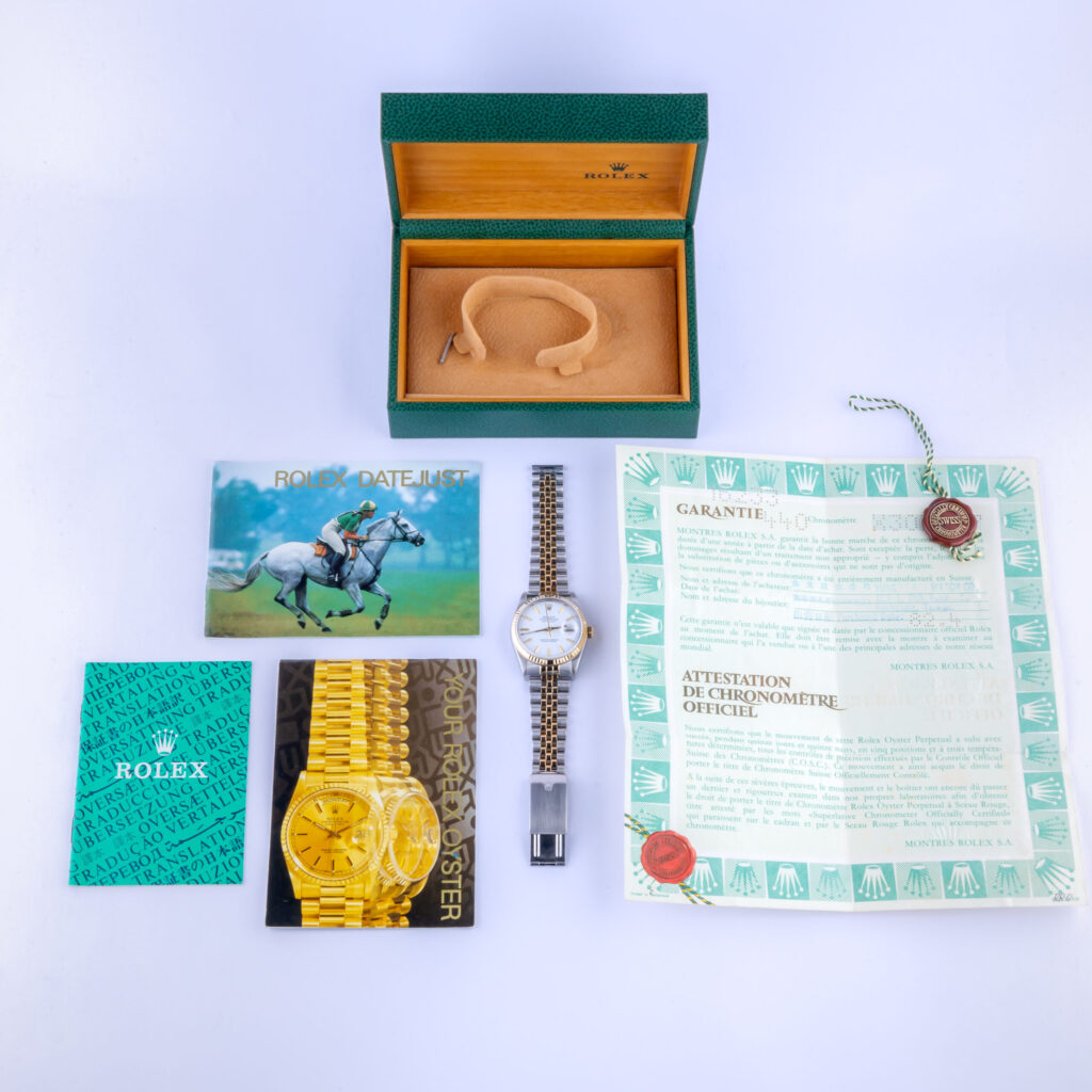 Rolex Oyster Perpetual Datejust White 16233 1991 (Volledige Set) 15 Rolex Datejust 16233