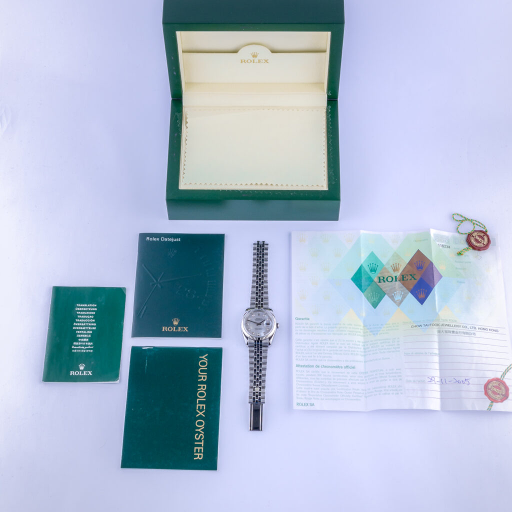 Rolex Oyster Perpetual Datejust MOP Diamond 116234 2006 (Vollständiger Satz) 15 Rolex Datejust 116234 MOP