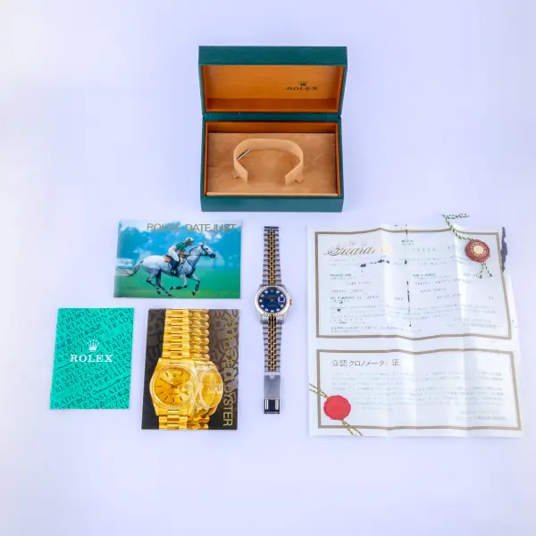 Rolex Oyster Perpetual Datejust Blue Diamond 16233 1995 (Full Set) - Image 8