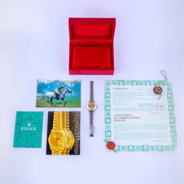 Rolex Lady-Datejust Champagne Diamond 69173 1998 (Full Set) - Image 8