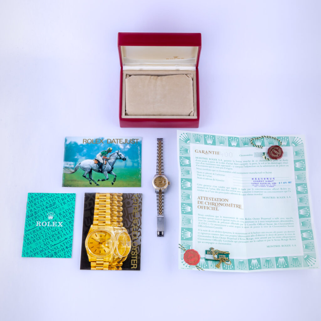 Rolex Lady-Datejust Champagne Linen 69173 1987 (Vollständiger Satz) 15 rolex-lady-datejust-69173-71