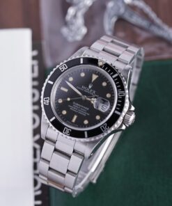 Rolex Submariner Date Tropical Zorro 168000 1988 (Volledige Set) 16 Submariner Date 168000 Zorro Dial