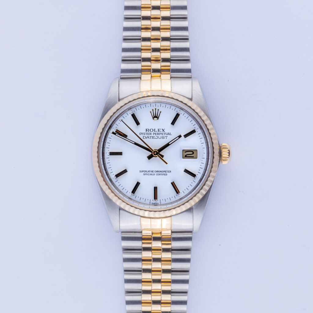 Rolex Oyster Perpetual Datejust White 16013 1985 (Vollständiger Satz) 10 Rolex Datejust 16013