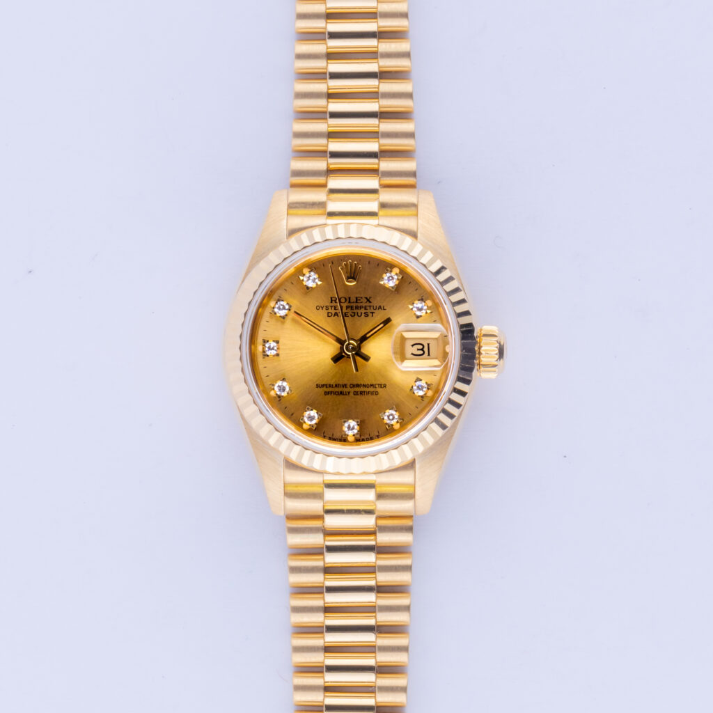 Rolex Lady-Datejust Champagne Diamond 69178 1991 (Vollständiger Satz) 10 Rolex Lady-Datejust 69178