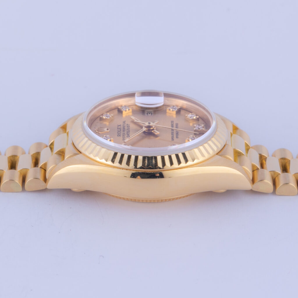 Rolex Lady-Datejust Champagne Diamond 69178 1991 (Volledige Set) 13 Rolex Lady-Datejust 69178