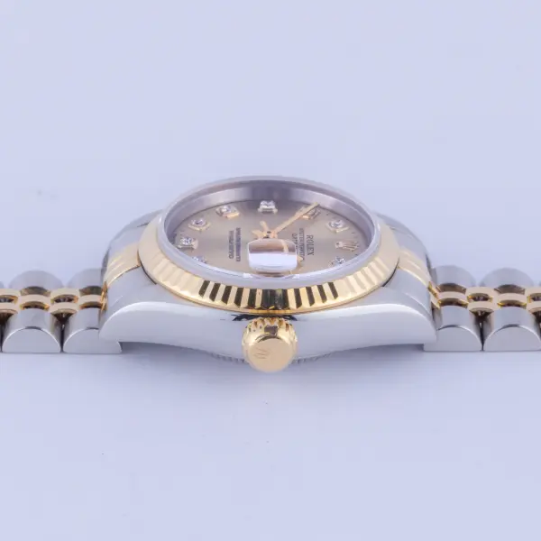 Rolex Lady-Datejust Champagne Diamond 69173 1995 (Volledige Set) - Afbeelding 7