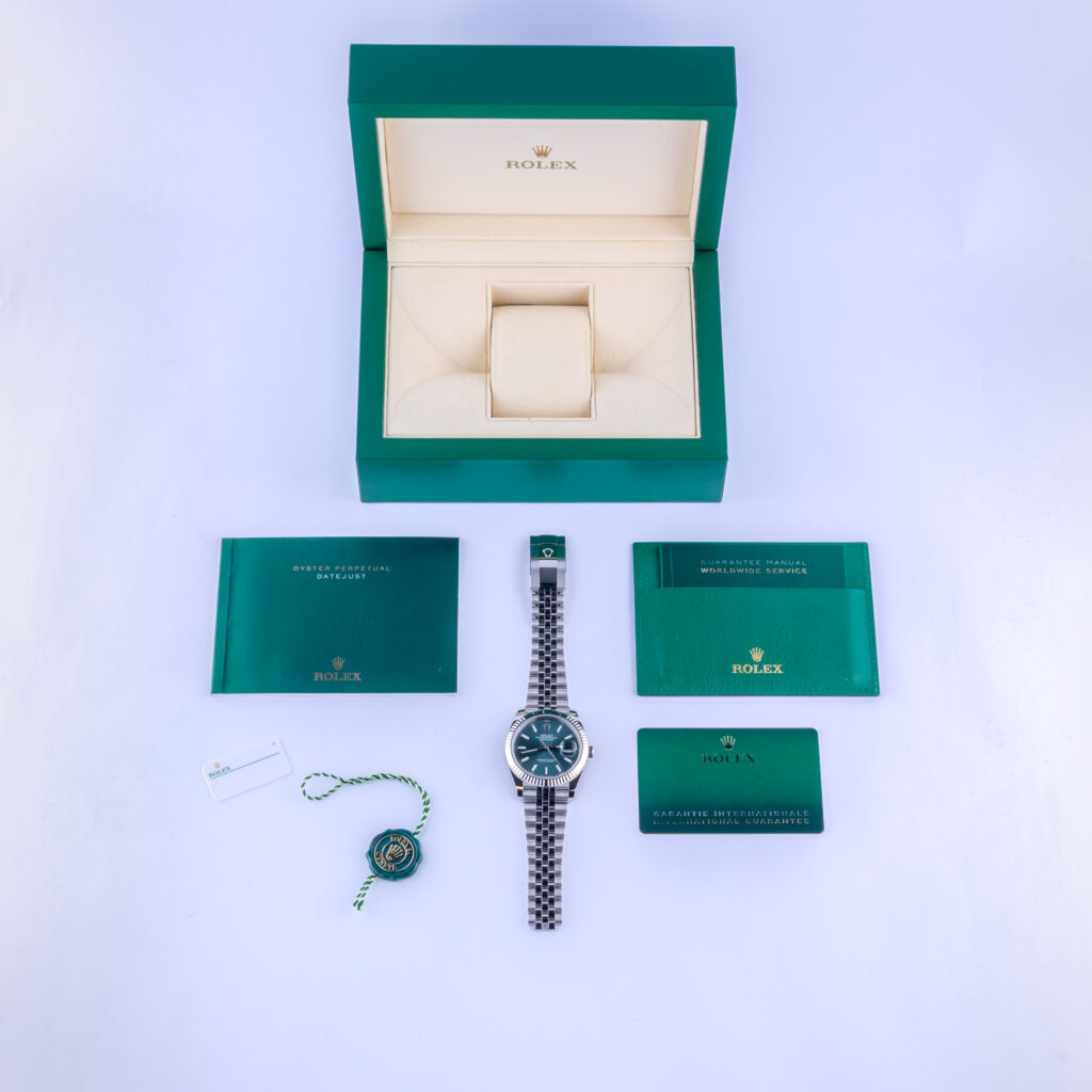 Rolex Datejust 41 Mint Green 126334 2024 (Vollständiger Satz) 15 2E0B4658 1CG 3M 1 Langedyk Vintage Watches