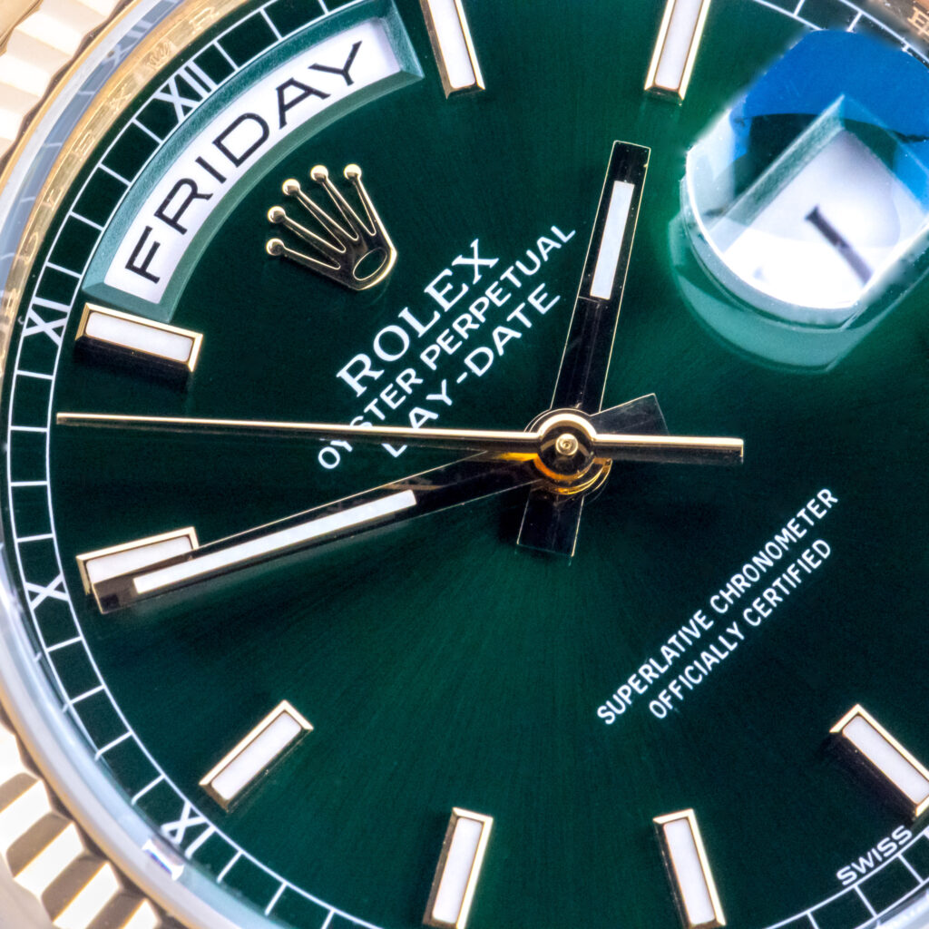 Rolex Day-Date Green 118238 2010 (Vollständiger Satz) 9 Rolex Day-Date