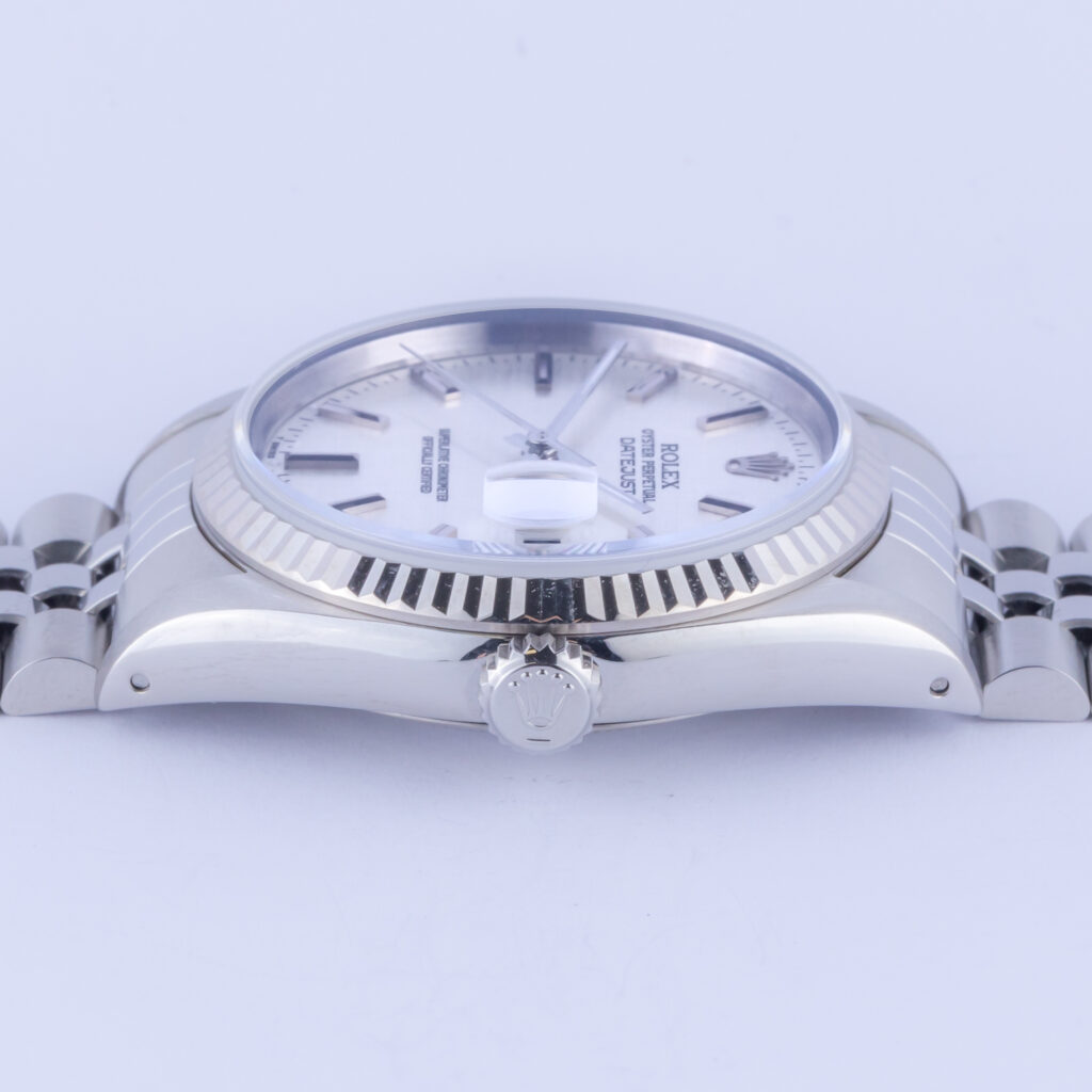 Rolex Oyster Perpetual Datejust Silver Linen 16234 1991 (Full Set) 12 rolex-datejust-16234-96