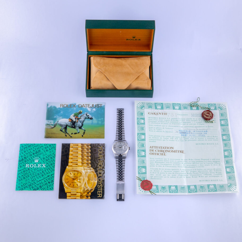 Rolex Oyster Perpetual Datejust Silver Linen 16234 1991 (Full Set) 15 rolex-datejust-16234-96