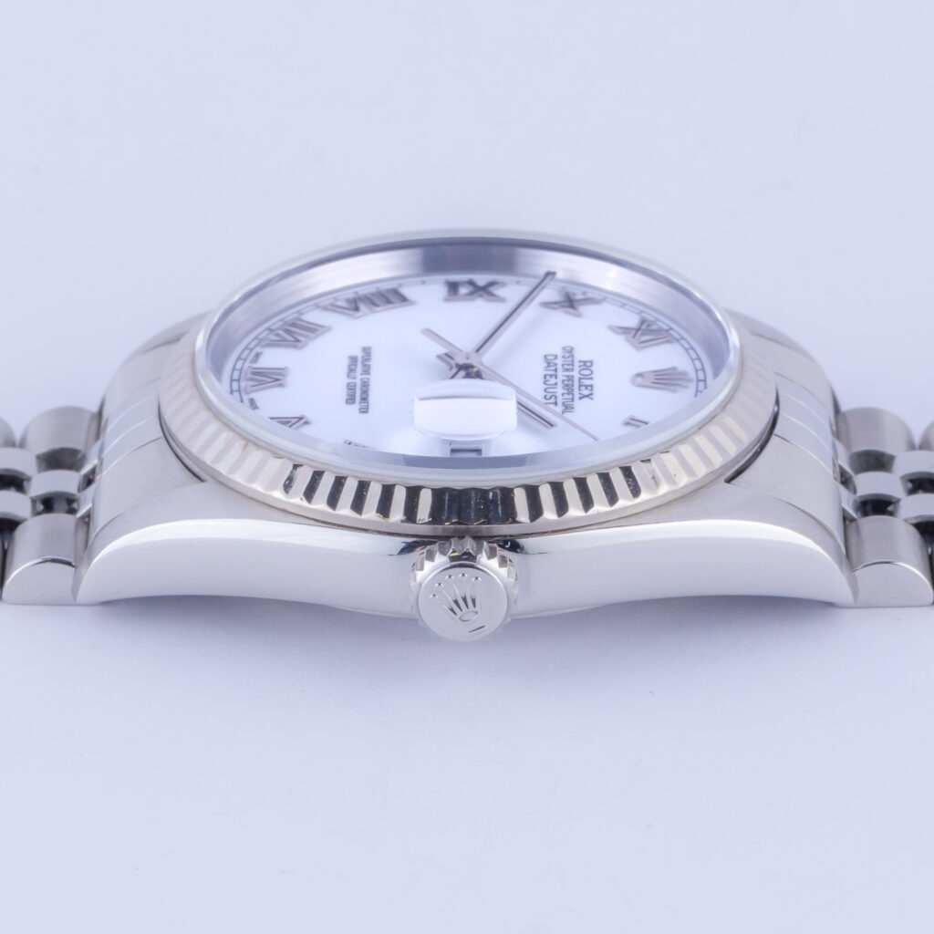 Rolex Oyster Perpetual Datejust White Roman 16234 2002 (Volledige Set) 12 rolex-datejust-16234-90