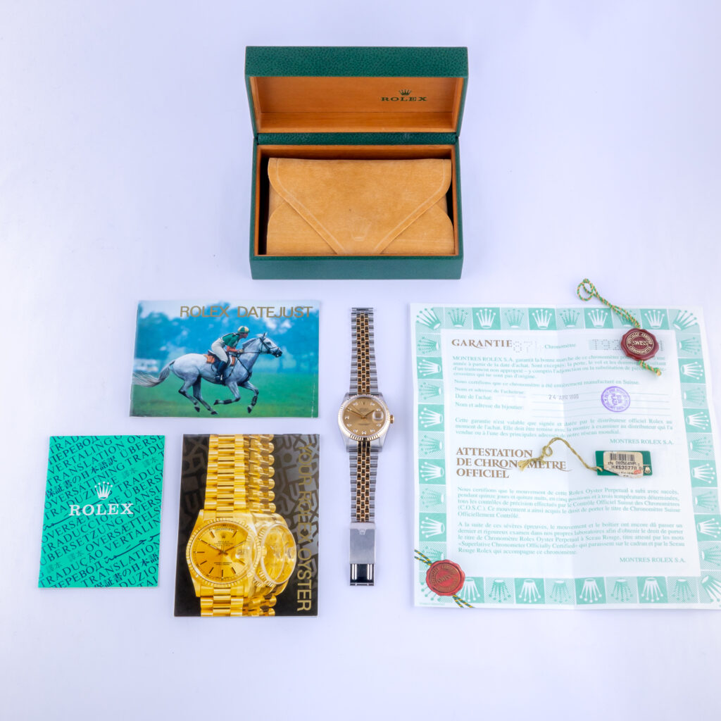 Rolex Oyster Perpetual Datejust Champagne 16233 1996 (Volledige Set) 15 rolex-datejust-16233-101