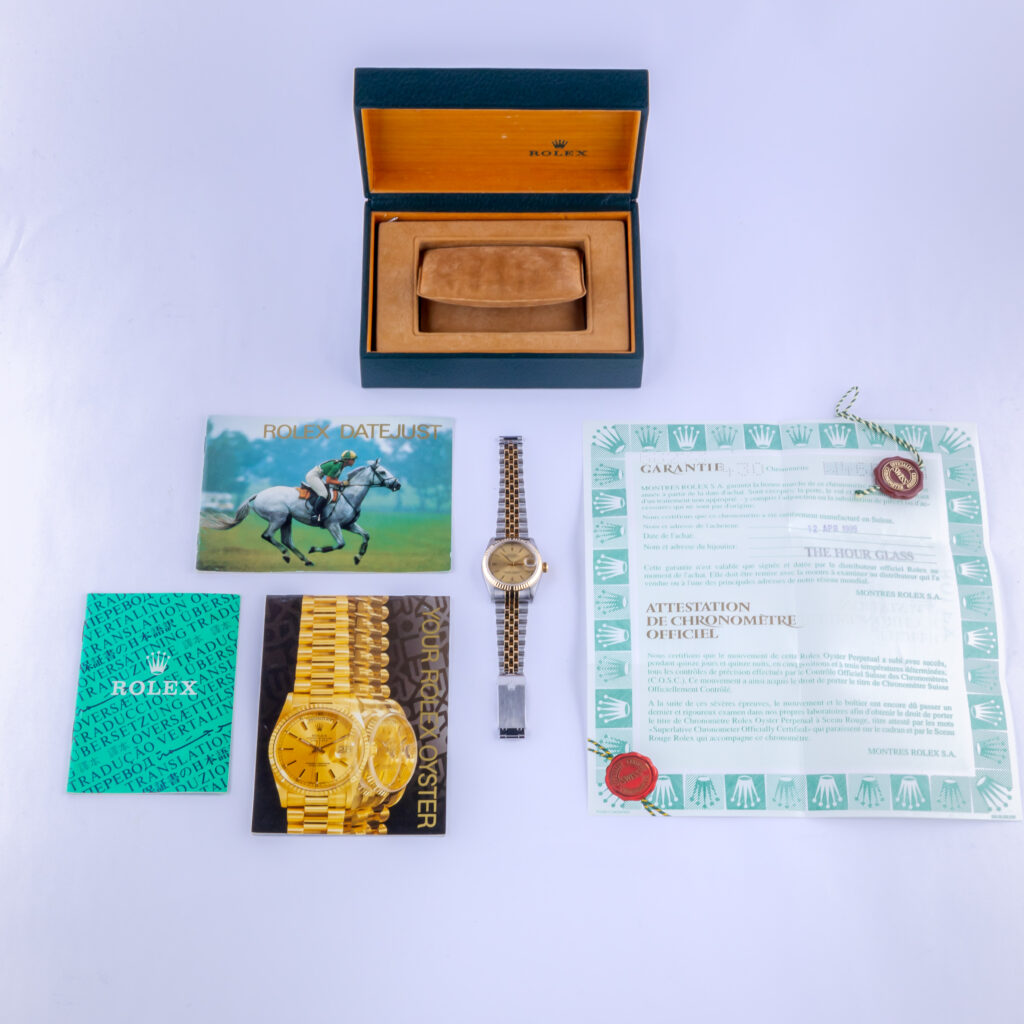 Rolex Oyster Perpetual Datejust Mid-Size Champagne 68273 1995 (Volledige set) 15 rolex-datejust-68273-14