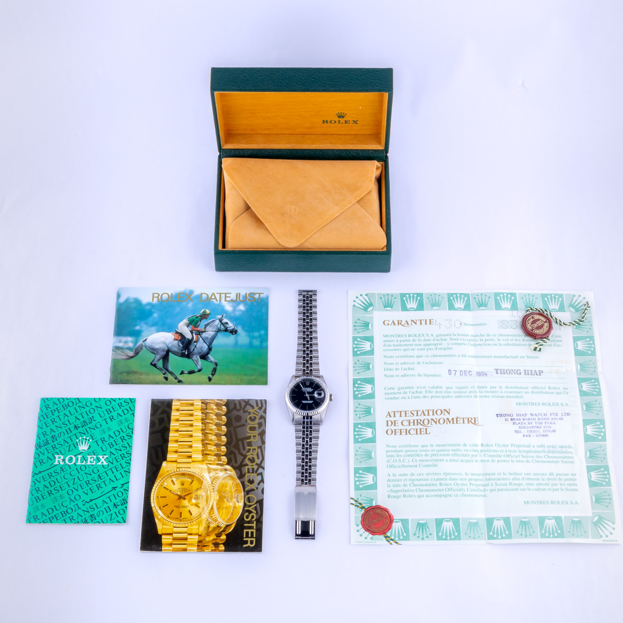 Rolex Oyster Perpetual Datejust Black 16234 1993 (Vollständiger Satz) 8 rolex-datejust-16234-99